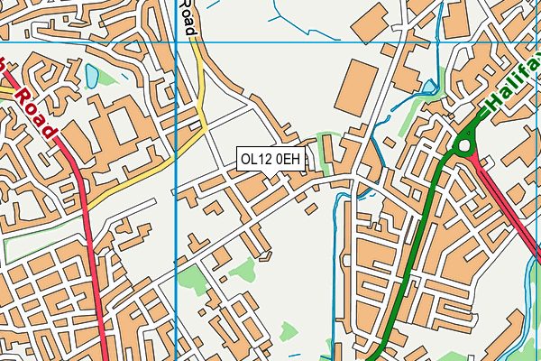 OL12 0EH map - OS VectorMap District (Ordnance Survey) OL12 0EH map - OS VectorMap District (Ordnance Survey)