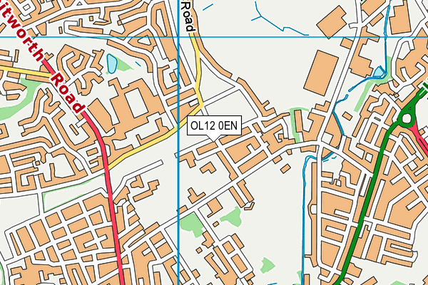 OL12 0EN map - OS VectorMap District (Ordnance Survey) OL12 0EN map - OS VectorMap District (Ordnance Survey)