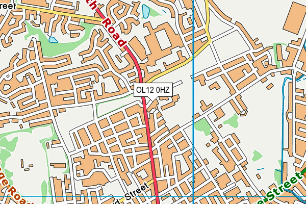 OL12 0HZ map - OS VectorMap District (Ordnance Survey) OL12 0HZ map - OS VectorMap District (Ordnance Survey)