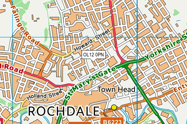 OL12 0PN map - OS VectorMap District (Ordnance Survey) OL12 0PN map - OS VectorMap District (Ordnance Survey)