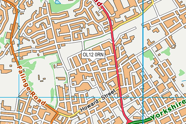 OL12 0RN map - OS VectorMap District (Ordnance Survey) OL12 0RN map - OS VectorMap District (Ordnance Survey)