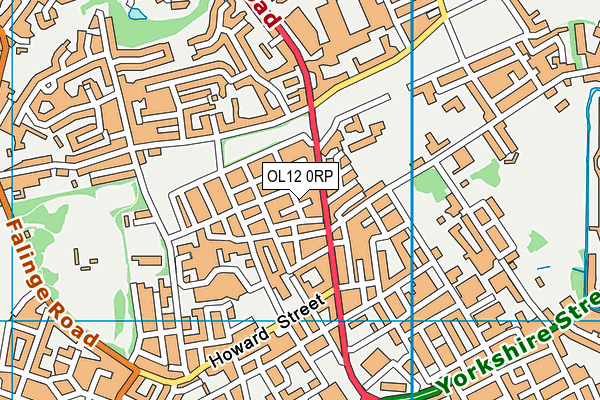 OL12 0RP map - OS VectorMap District (Ordnance Survey) OL12 0RP map - OS VectorMap District (Ordnance Survey)