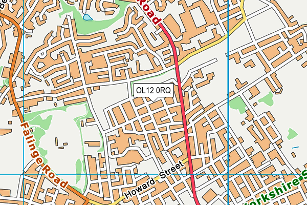 OL12 0RQ map - OS VectorMap District (Ordnance Survey) OL12 0RQ map - OS VectorMap District (Ordnance Survey)