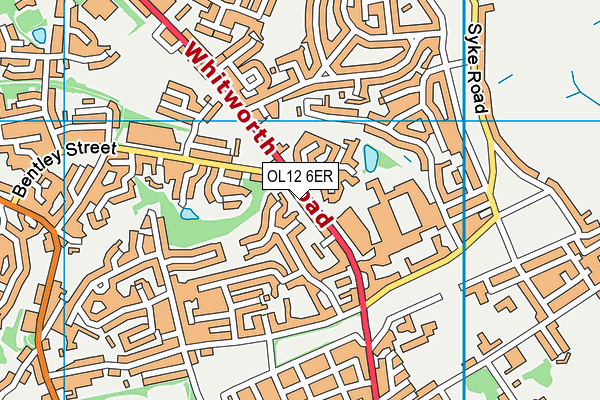 OL12 6ER map - OS VectorMap District (Ordnance Survey) OL12 6ER map - OS VectorMap District (Ordnance Survey)