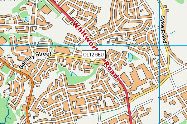 OL12 6EU map - OS VectorMap District (Ordnance Survey) OL12 6EU map - OS VectorMap District (Ordnance Survey)