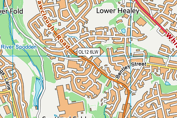 OL12 6LW map - OS VectorMap District (Ordnance Survey) OL12 6LW map - OS VectorMap District (Ordnance Survey)