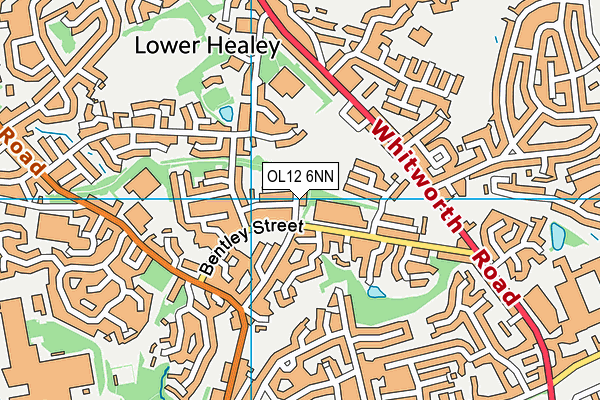 OL12 6NN map - OS VectorMap District (Ordnance Survey) OL12 6NN map - OS VectorMap District (Ordnance Survey)