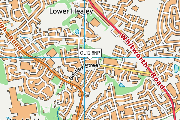 OL12 6NP map - OS VectorMap District (Ordnance Survey) OL12 6NP map - OS VectorMap District (Ordnance Survey)