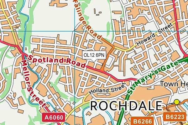 OL12 6PN map - OS VectorMap District (Ordnance Survey) OL12 6PN map - OS VectorMap District (Ordnance Survey)