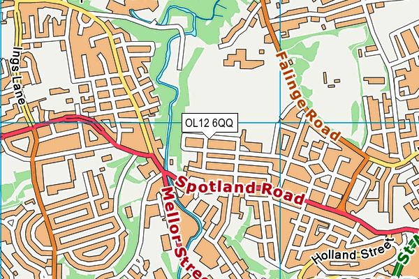 OL12 6QQ map - OS VectorMap District (Ordnance Survey) OL12 6QQ map - OS VectorMap District (Ordnance Survey)