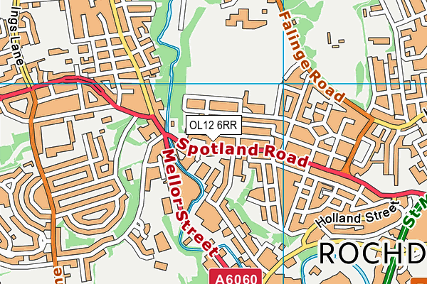 OL12 6RR map - OS VectorMap District (Ordnance Survey) OL12 6RR map - OS VectorMap District (Ordnance Survey)