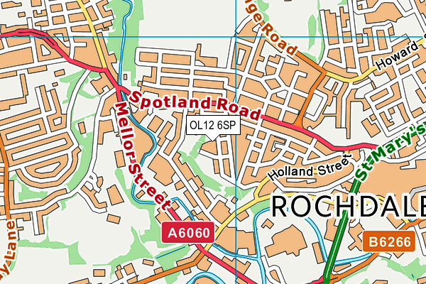 OL12 6SP map - OS VectorMap District (Ordnance Survey) OL12 6SP map - OS VectorMap District (Ordnance Survey)