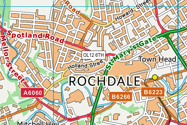 OL12 6TH map - OS VectorMap District (Ordnance Survey) OL12 6TH map - OS VectorMap District (Ordnance Survey)