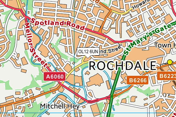 OL12 6UN map - OS VectorMap District (Ordnance Survey) OL12 6UN map - OS VectorMap District (Ordnance Survey)