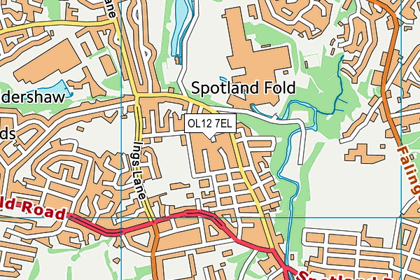 OL12 7EL map - OS VectorMap District (Ordnance Survey) OL12 7EL map - OS VectorMap District (Ordnance Survey)