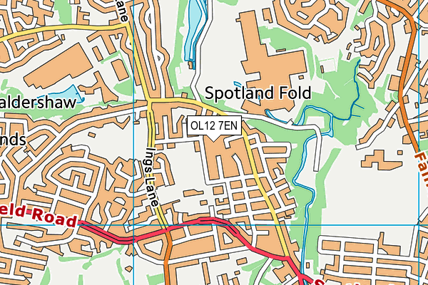OL12 7EN map - OS VectorMap District (Ordnance Survey) OL12 7EN map - OS VectorMap District (Ordnance Survey)