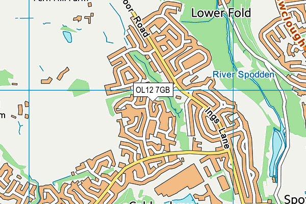 OL12 7GB map - OS VectorMap District (Ordnance Survey) OL12 7GB map - OS VectorMap District (Ordnance Survey)