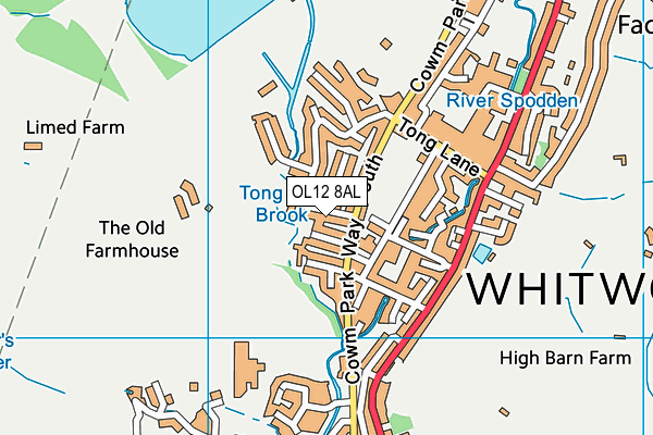 OL12 8AL map - OS VectorMap District (Ordnance Survey) OL12 8AL map - OS VectorMap District (Ordnance Survey)