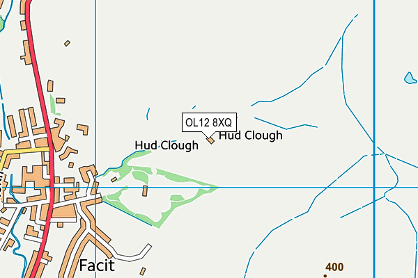 OL12 8XQ map - OS VectorMap District (Ordnance Survey) OL12 8XQ map - OS VectorMap District (Ordnance Survey)