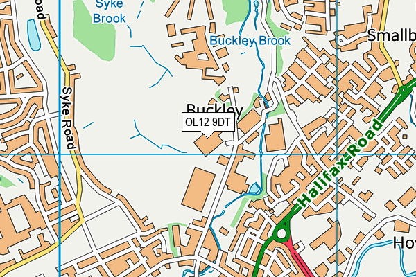 OL12 9DT map - OS VectorMap District (Ordnance Survey) OL12 9DT map - OS VectorMap District (Ordnance Survey)