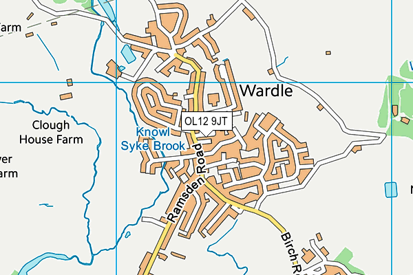 OL12 9JT map - OS VectorMap District (Ordnance Survey) OL12 9JT map - OS VectorMap District (Ordnance Survey)