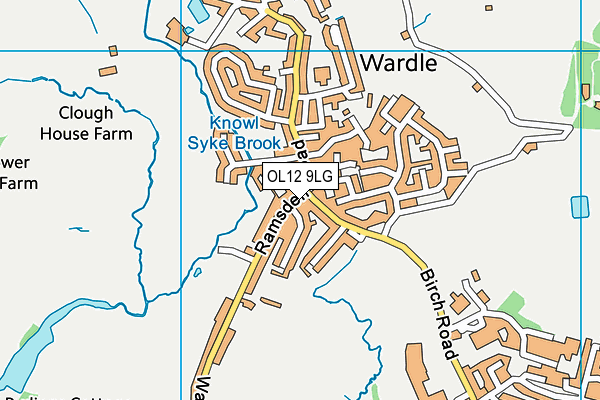 OL12 9LG map - OS VectorMap District (Ordnance Survey) OL12 9LG map - OS VectorMap District (Ordnance Survey)