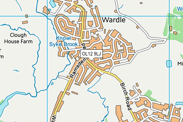 OL12 9LJ map - OS VectorMap District (Ordnance Survey) OL12 9LJ map - OS VectorMap District (Ordnance Survey)