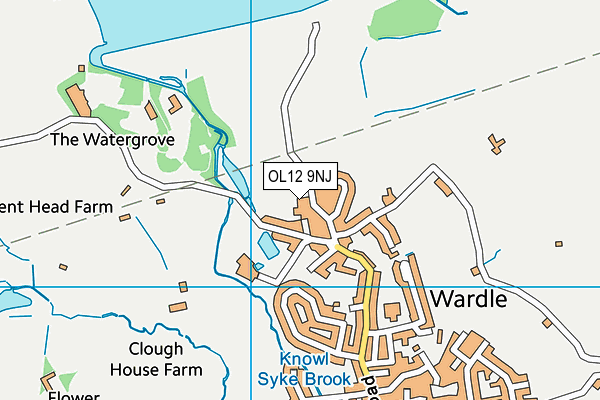 OL12 9NJ map - OS VectorMap District (Ordnance Survey) OL12 9NJ map - OS VectorMap District (Ordnance Survey)