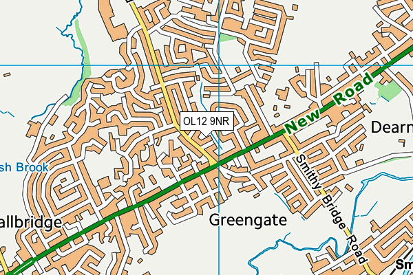 OL12 9NR map - OS VectorMap District (Ordnance Survey) OL12 9NR map - OS VectorMap District (Ordnance Survey)