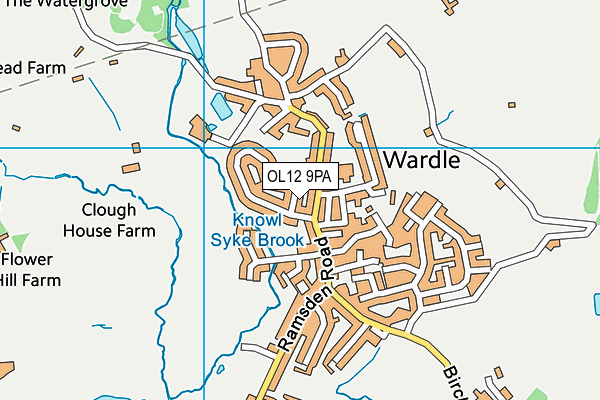 OL12 9PA map - OS VectorMap District (Ordnance Survey) OL12 9PA map - OS VectorMap District (Ordnance Survey)