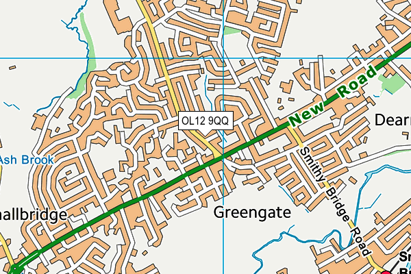OL12 9QQ map - OS VectorMap District (Ordnance Survey) OL12 9QQ map - OS VectorMap District (Ordnance Survey)