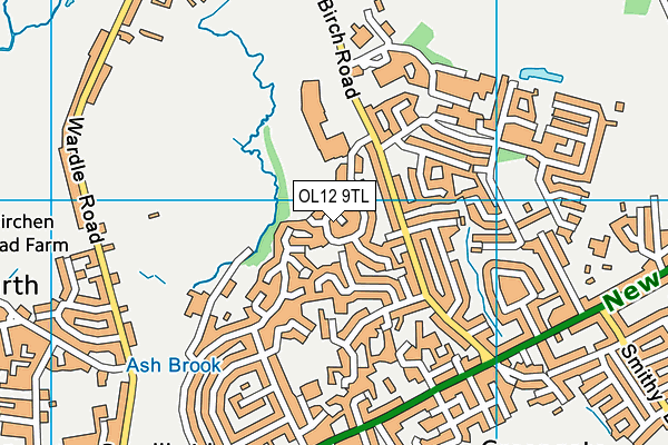 OL12 9TL map - OS VectorMap District (Ordnance Survey) OL12 9TL map - OS VectorMap District (Ordnance Survey)