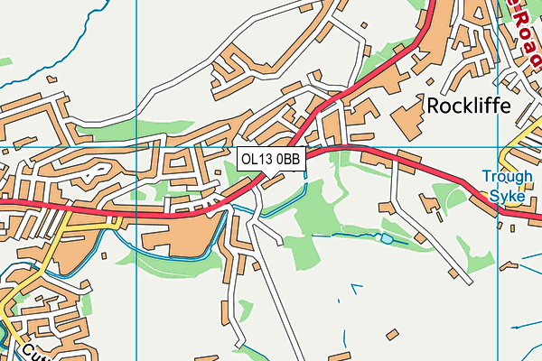 OL13 0BB map - OS VectorMap District (Ordnance Survey) OL13 0BB map - OS VectorMap District (Ordnance Survey)