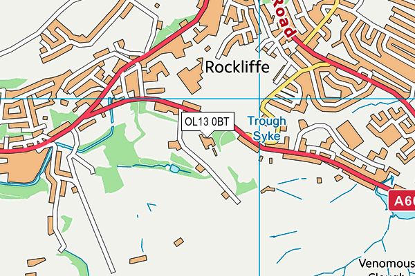 OL13 0BT map - OS VectorMap District (Ordnance Survey) OL13 0BT map - OS VectorMap District (Ordnance Survey)