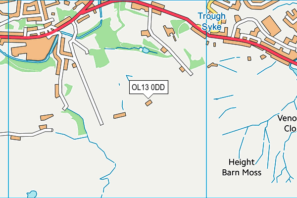 OL13 0DD map - OS VectorMap District (Ordnance Survey) OL13 0DD map - OS VectorMap District (Ordnance Survey)