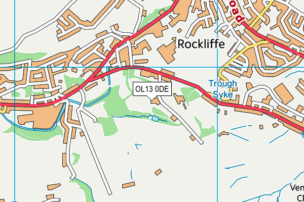 OL13 0DE map - OS VectorMap District (Ordnance Survey) OL13 0DE map - OS VectorMap District (Ordnance Survey)