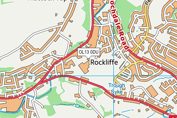 OL13 0DU map - OS VectorMap District (Ordnance Survey) OL13 0DU map - OS VectorMap District (Ordnance Survey)