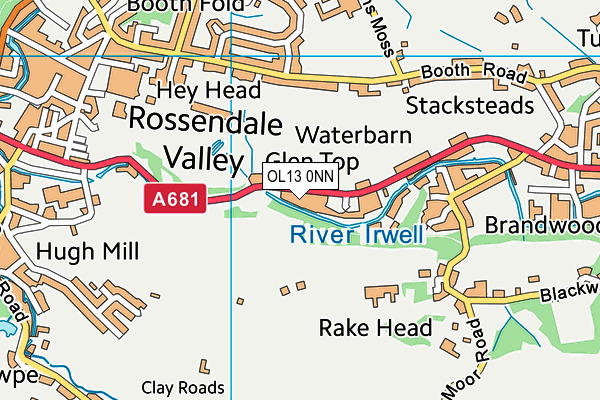 OL13 0NN map - OS VectorMap District (Ordnance Survey) OL13 0NN map - OS VectorMap District (Ordnance Survey)