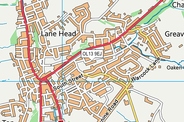 OL13 9EJ map - OS VectorMap District (Ordnance Survey) OL13 9EJ map - OS VectorMap District (Ordnance Survey)