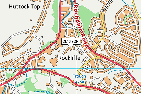 OL13 9QP map - OS VectorMap District (Ordnance Survey) OL13 9QP map - OS VectorMap District (Ordnance Survey)