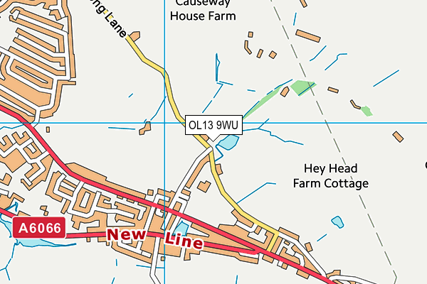 OL13 9WU map - OS VectorMap District (Ordnance Survey) OL13 9WU map - OS VectorMap District (Ordnance Survey)