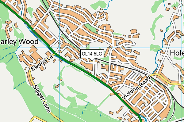 OL14 5LG map - OS VectorMap District (Ordnance Survey) OL14 5LG map - OS VectorMap District (Ordnance Survey)