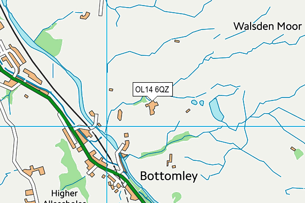 OL14 6QZ map - OS VectorMap District (Ordnance Survey) OL14 6QZ map - OS VectorMap District (Ordnance Survey)