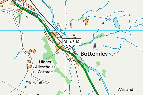 OL14 6UQ map - OS VectorMap District (Ordnance Survey)