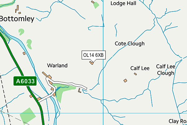 OL14 6XB map - OS VectorMap District (Ordnance Survey) OL14 6XB map - OS VectorMap District (Ordnance Survey)