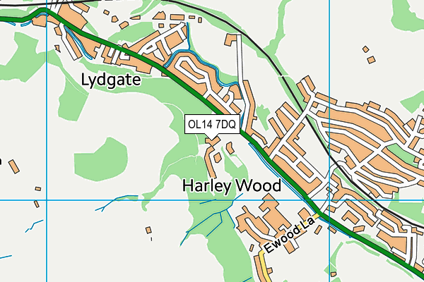 OL14 7DQ map - OS VectorMap District (Ordnance Survey) OL14 7DQ map - OS VectorMap District (Ordnance Survey)