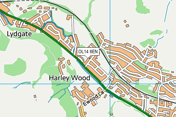 OL14 8EN map - OS VectorMap District (Ordnance Survey) OL14 8EN map - OS VectorMap District (Ordnance Survey)