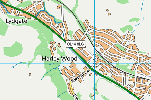 OL14 8LG map - OS VectorMap District (Ordnance Survey) OL14 8LG map - OS VectorMap District (Ordnance Survey)