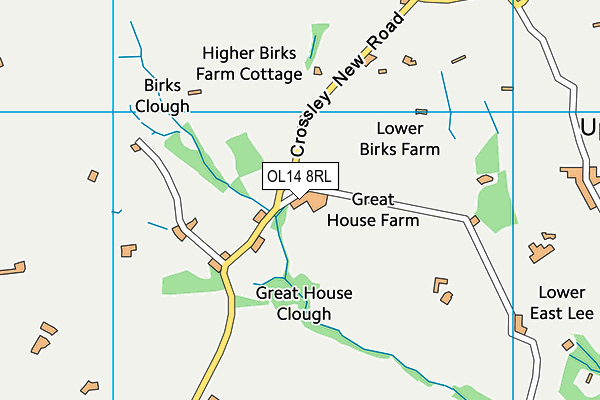 OL14 8RL map - OS VectorMap District (Ordnance Survey) OL14 8RL map - OS VectorMap District (Ordnance Survey)