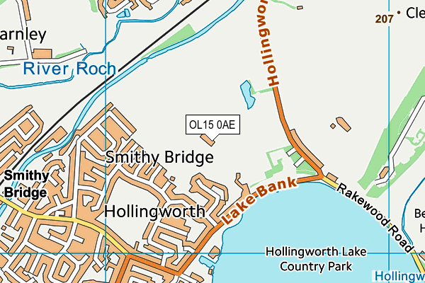 OL15 0AE map - OS VectorMap District (Ordnance Survey) OL15 0AE map - OS VectorMap District (Ordnance Survey)
